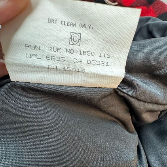 WOOLRICH Vintage Red Black Plaid Vest Size M - Picture 9 of 13